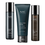 AHC 愛(ài)和純 男士水乳套裝禮盒平衡舒緩洗面奶爽膚水乳液保濕補(bǔ)水控油 送男友 男士水乳潔（禮盒裝）