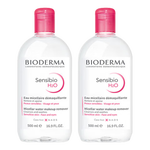 BIODERMA 貝德瑪 卸妝水粉水雙瓶裝500ml*2 (眼唇臉三合一 敏感肌適用)法國進口