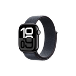 Apple/蘋果 Watch Series 10 智能手表GPS款42毫米亮黑色鋁金屬表殼濃墨色回環(huán)式運(yùn)動(dòng)表帶MX1Q3CH/B
