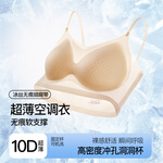 都市麗人女士內(nèi)衣夏季超薄無痕軟支撐提拉上托洞洞杯透氣不悶熱無鋼圈文胸 粉底膚 M 建議：70-85斤