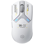英菲克（INPHIC）IN10無線游戲鼠標有線藍牙三模PAW3395電競 輕量化60g/26000DPI/8K回報率/1億次微動 【3395+標配8k回報+輕量化60g】IN10白