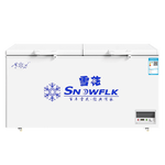 雪花（SNOWFLK）冰柜商用家用冷柜臥式大容量全冷凍柜展示柜 【528數(shù)顯】單溫?cái)U(kuò)容款|一級(jí)能效 空柜溫度可達(dá)-30度丨銅管速冷低耗