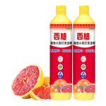 西柚小蘇打洗潔精大桶食品級家用果蔬餐具清洗劑不傷手去油大桶 西柚洗潔精2kg2瓶（家庭裝）