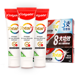 有券的上：Colgate 高露潔 全效備長(zhǎng)炭牙膏 150g*3 （贈(zèng)漱口水60ml）
