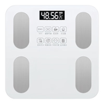 體脂秤米家APP 電子秤稱體重秤小米適用稱重精準(zhǔn)家用減肥專用電子秤智能精準(zhǔn)體脂秤減肥人體體重稱 充電款-白色【特厚鋼化玻璃】
