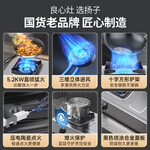 揚子臺式燃?xì)庠罴矣妹簹庠铍p灶臺式猛火液化氣天然氣灶大火力灶具爐灶罐裝煤氣爐灶廚房雙灶一級能效灶 【天然氣】5.0KW五環(huán)旋火灶+防油涂層+熄火保護