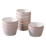 陶瓷碗家用2025新款喜庆乔迁新居碗碟餐具套装时尚生活饭碗 时尚生活1个装深盘【8英寸】