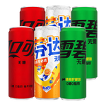 可口可樂（Coca-Cola）汽水碳酸飲料330ML*6罐裝 新老包裝隨機發(fā)貨 無糖可雪芬330ml*6罐（各2罐）