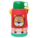 虎牌（TIGER）【京东限定】儿童保温杯学生吸管便携水杯一杯双盖小狮子600ml