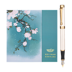 3.8煥新、PLUS會(huì)員：HERO 英雄 韶華系列-玉蘭花 鋼筆禮盒 白色