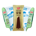 田牧鮮奶冰淇淋26/38/42支金鉆巧克力脆皮雪糕娃娃頭冰棍棒冰冰激凌F1 38支】MINI金鉆6+綠鉆10+花臉22