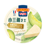 百吉福（MILKANA）小三角涂抹奶酪 高鈣奶酪塊芝士 奶酪含量≥51% 玫瓏蜜瓜味140g