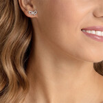 SWAROVSKI 施華洛世奇 LIFELONG BOW系列 蝴蝶結(jié)耳釘 5627345