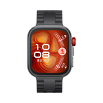 HUAWEI WATCH FIT 4 Pro曜石黑氟橡膠表帶運動智能手表鈦金屬藍寶石玻璃大屏長續(xù)航fit4pro