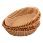 潔麗仆空氣炸鍋專用加厚材質(zhì)紙盤圓形家用吸油防油廚房食物燒烤烘 袋裝圓形30只裝