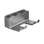 吹風(fēng)機置物架免打孔衛(wèi)生間收納繞線電吹風(fēng)掛架吹風(fēng)筒支架浴室架子 【二個裝】雅黑色