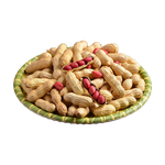 紅皮花生 四粒紅花生仁帶殼花農家新貨帶殼紅花生米五谷雜糧 紅皮花生1斤 帶殼