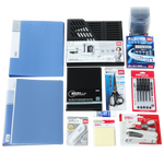 得力（deli）新員工入職套裝辦公套裝辦公用品出入職場風收納資料架桌面收納時尚禮盒套裝開工神器禮物 新人入職套裝14件套-9667