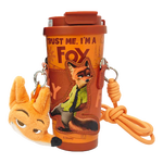 正版迪士尼疯狂动物城联名316不锈钢咖啡杯男女保温杯礼物水杯 尼克【毛绒挂件+挂绳】 500ml 无规格