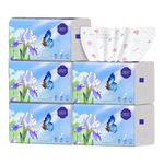 津洁 抽纸家用纸巾妇婴可湿水面巾纸餐巾纸擦手纸加厚抽纸 超值囤货（分箱发） 6层 400张*40包