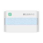 Z towel 最生活 新疆長絨棉毛巾 純棉洗臉巾 強(qiáng)吸水 國民系列 藍(lán)色 34*72cm