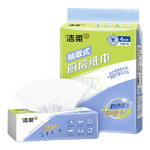 潔柔廚房抽紙75抽*4包雙層加厚吸水吸油一次性懶人抹布大規(guī)格隨機(jī)發(fā)貨