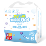 三只小豬 3D輕薄系列 紙尿褲 M20片