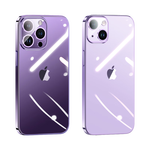 閃魔 適用蘋果iphone14手機(jī)殼iphone14保護(hù)套鏡頭全包拍照清晰透明防摔軟殼 蘋果14【銀色】自帶鏡頭膜
