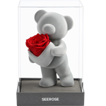SEEROSE 將心予之 站立熊永生禮盒 嫣紅