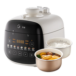Midea 美的 電壓力鍋2.5L開蓋火鍋家用雙膽電高壓雙膽壓力可調(diào)