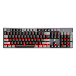 HEXGEARS 黑峡谷 Hyeku 黑峡谷 GK715 104键 有线机械键盘 黑灰 凯华BOX红轴 单光