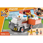 playmobil 摩比世界 鴨鴨救援隊(duì) 動(dòng)物救護(hù)車(chē)模型