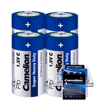 Camelion 飛獅 碳性電池 干電池 R14P/C/中號(hào)/2號(hào) 電池 4節(jié) 燃?xì)庠?熱水器/收音機(jī)/手電筒