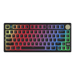 聯(lián)想（Lenovo）小新K5 Pro客制化機(jī)械鍵盤 黑巧夾心 煥彩RGB HIFI音 三模款 薄荷果凍軸 Gasket 軟彈結(jié)構(gòu)