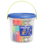 mideer 彌鹿 100件彩虹磁力棒積木