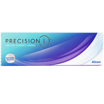 爱尔康 轻澈日抛型隐形眼镜 高透氧硅水凝胶水润防UV进口 30片装 100度