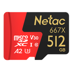 朗科（Netac）512GB TF（MicroSD）存儲卡 U3 C10 A2 V30 4K 超至尊PRO版內存卡 讀速100MB/s 寫速60MB/s