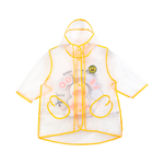 B.Duck小黃鴨兒童雨衣幼兒園男童女童寶寶小孩透明雨披 黃色 XL
