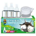 超威電熱蚊香液家用驅(qū)蚊滅蚊器非無香驅(qū)蚊液防蚊液補(bǔ)充液3瓶1加熱器