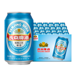 YANJING BEER 燕京啤酒 11度國(guó)航藍(lán)聽330ml*24聽 整箱 生產(chǎn)新日期