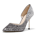 CHARLES & KEITH 女士亮片高跟鞋 CK1-60580071 黑嚦色 39