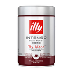 ILLY意利（illy）純黑咖啡粉（深度烘焙）醇厚濃郁意式咖啡罐裝250g