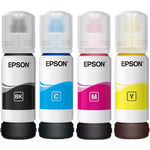 愛普生（EPSON） 004系列T00U1-U4原裝墨水四色套裝 (適用L3558/3556/1258/311X/315X/316X/325X/326X)