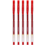 uni 三菱鉛筆 三菱 UM-100 中性筆 0.5mm 紅色 5支裝