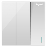 legrand 羅格朗 仕典系列 K8/33/1/2AE 三開單控開關 玉蘭白