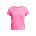 安德瑪（Under Armour）女士 圓領(lǐng)休閑套頭純色速干短袖T恤1382434 682粉色 M