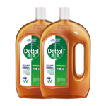 Dettol 滴露 消毒液消毒水 家用殺菌除螨皮膚內(nèi)衣物孕婦兒童寶寶玩具寵物環(huán)境地板 1.8L*2