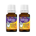 Ddrops 滴卓思 嬰幼兒維生素D3滴劑 1歲以上可用 D3滴劑600iu*2瓶