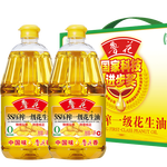 luhua 魯花 5S壓榨一級花生油1.8L*2禮盒魯花花生油家用食用油新日期工廠直發(fā)