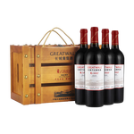 GREATWALL 長城葡萄酒 長城 耀世東方 特藏1988高級赤霞珠干紅葡萄酒 750ml*4瓶 木箱裝